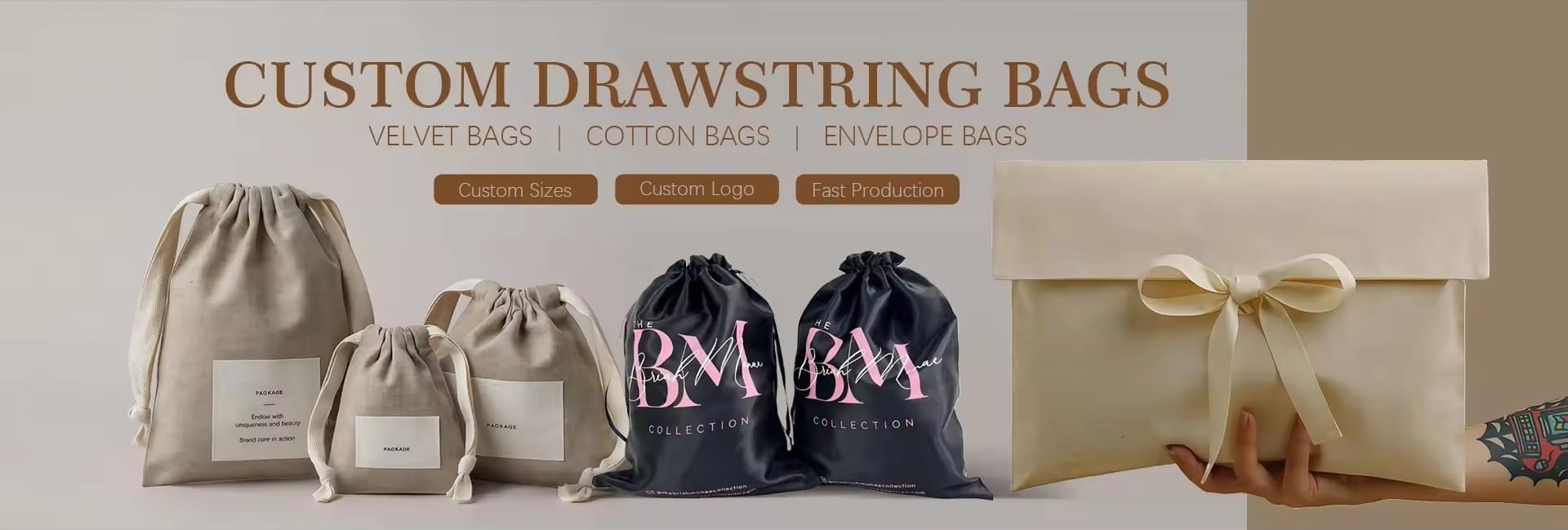 custom drawstring bag