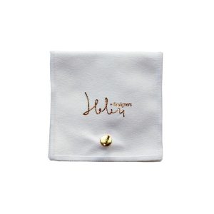 Custom Jewelry Pouch Suede Drawstring Storage Jewelry Pouch with logo