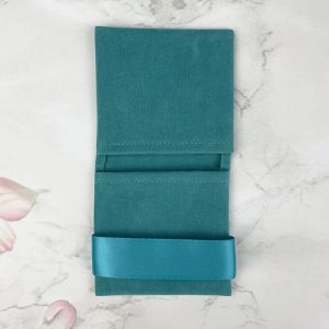 Custom Logo Jewellery Pouch Bag Microfiber Suede Velvet Earring Necklace Jewelry Bag Pouch Packaging With Insert Pad