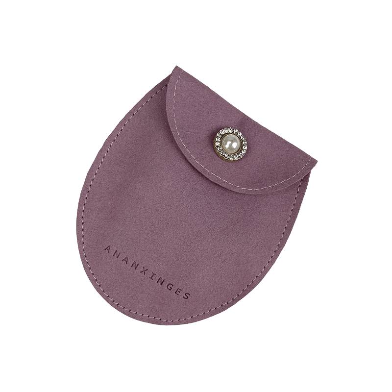 Custom Wholesale Microfiber Jewelry Gift Packaging Drawstring Bag Jewellery Pouch with Ribbon for Jewelry Bag