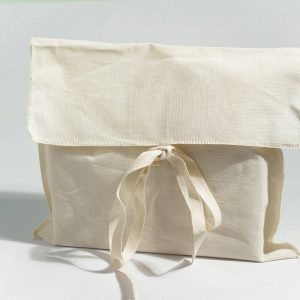 Customized Eco-Friendly Cotton Pouch Drawstring Sealing Handle Fashionable Envelope Bag Ring Earrings Organizer Gifts Packaging