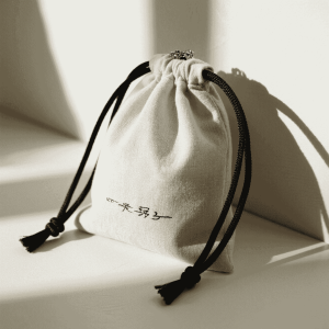 Eco-friendly Custom Cotton Jute Jewelry Pouch Small Hemp Linen Drawstring Sacks with Burlap Logo Printed Jewelry Bag Comb Gifts