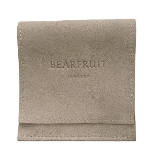 High Quality Custom Logo Microfiber Suede Dustproof Inserts Envelope Flap Jewelry Packaging Bag Necklace Jewelry Pouch with logo