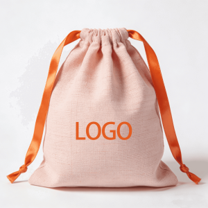 Wholesale Custom Logo Cotton Canvas Drawstring Bag Recyclable Cotton Dust Bag for Wallet Jewelry Watch Gift Packaging