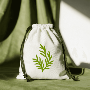 Wholesale Promotional Calico Organic Small Custom Printed Gift Canvas Muslin Pouch Drawstring Cotton Bag
