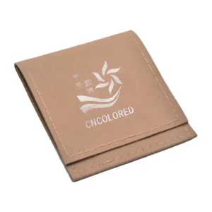 Custom Jewelry Pouches Matt Leather Envelope Bags with Debossed Logo