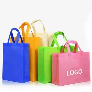 Custom Logo Eco Friendly Non Woven Shopping Tote Bag Reusable Grocery Bag For Supermarket Retail Packaging Promotion Use