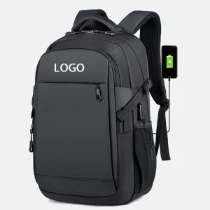 Custom Logo Outdoor Office Design Sports Oxford Black Man Usb Waterproof Bagpack Back Pack Design School Laptop Bag Backpacks