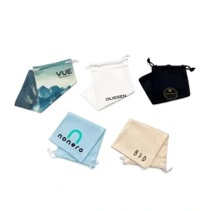RTS Custom Microfiber Glasses Pouch Soft Eyeglass Bag Drawstring Sunglasses Case Wholesale with Custom Logo