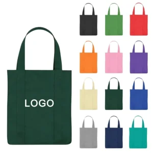 Custom Printed Reusable Shopping Non Woven Nonwoven Tote Shop Clothing Packaging Non-Woven Tote Fabric Business Bag with logo