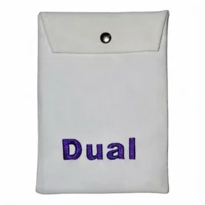 Custom Embroidered Velvet Snap Pouches