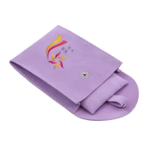 Custom Jewelry Pouch Gusseted Velvet Snap Bag with Logo
