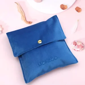 Custom Logo Printing Pink Suede Envelope Pouch Handbag Gift Jewelry Packing Bag Luxury Velvet Flap Dust Bags1
