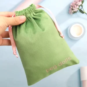 Custom Logo Printing Pink Suede Envelope Pouch Handbag Gift Jewelry Packing Bag Luxury Velvet Flap Dust Bags2