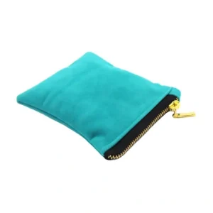 Custom Size and Color Velvet Bag with Metallic Zipper