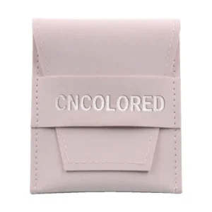 Double Faced Microfiber Leather Money Pouch Makeup Jewelry Envelope with Engraved Logo