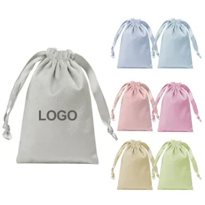RTS Lemei Velvet Drawstring Bag Custom logo Dustproof Shopping Velvet Pouch Jewelry Bag Drawstring Velvet Dust Bag