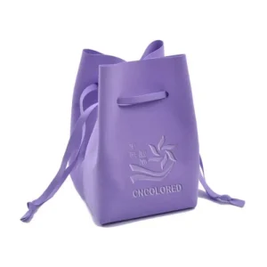 Microfiber Leather Pouch for Perfume and Wine Bottles with Square Bottom