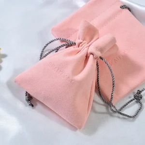 RTS Microfiber Leather Vegan Suede Jewelry Storage Pouch Bag With Drawstring Wholesale Microfiber Drawstring Pouch, Gift Pouch Bag
