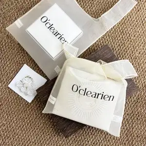 Organza Drawstring Packaging Bag Pouch Custom Logo Printed Candy Gift Pouch Recyclable Blue Green Organza Jewelry Bag