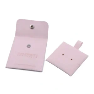 Personalized Jewelry Pouch Thickened Microfiber Leather Snap Bag
