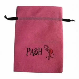 Printed Nonwoven Pouch Pink