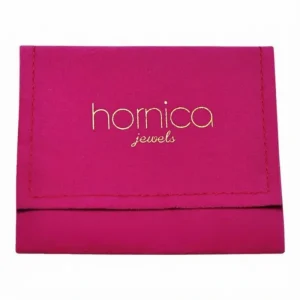 Printed Velvet Envelope Bags with Gold Hot-stamping