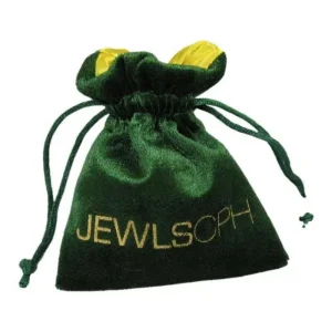 Printed Velvet Jewellery Pouches with Satin Lining and Custom Logo