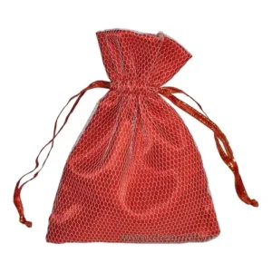Satin Lined Mesh Drawstring Bag