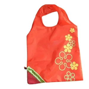 Strawberry Foldable Nylon Tote