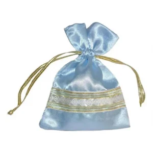 Striped Satin Gift Bags with Drawstring