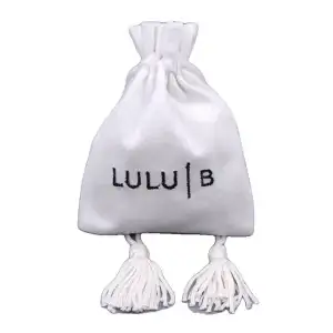 Suede Drawstring Bags with Embroidery and Tassels