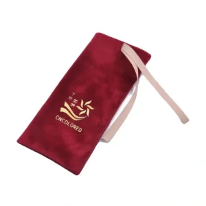 Super Soft and Smooth Drawstring Bag in Gorgeous Silk Velvet with Logo